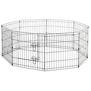 PawHut valla de metal protección para cachorros