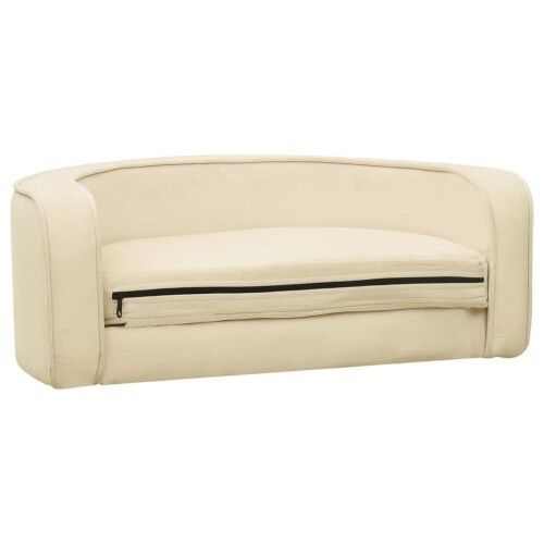 Vidaxl sof&aacute; plagable crema para perros, , large Imagen numero 6