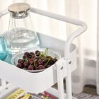 Carrito auxiliar de 3 niveles HomCom color Blanco, , large image number null