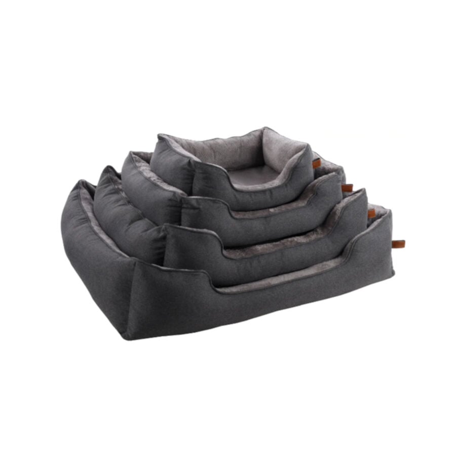 Flamingo Carlota Rectángulo Gris Claro cama cuna para perros thumbnail