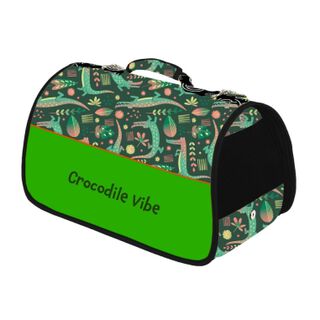 Cazo Crocodile Vibe Transportín Verde para perros y gatos
