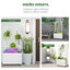 Outsunny Jardinera con Enrejado de Madera Maciza con 4 Ruedas Macetero de Jard&iacute;n con Soporte para Trepadora y Tela Geotextil para Cultivos Plantas Flores 76x30x155 cm Blanco, , large indicador imagen numero 4