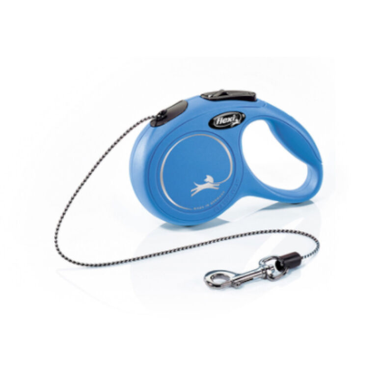 Flexi New Classic Correa de Cordón Extensible Azul para perros
