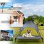 COSTWAY Cama para Perros con Toldo Extra&iacute;ble Tumbona de Jard&iacute;n para Perros Cama para Gatos Mascotas para C&eacute;sped Interno Externo (XL), , large indicador imagen numero 3
