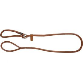 Correa antideslizante de cuero para perros color Marrón