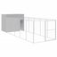 vidaXL Caseta perro corral acero galvanizado gris claro 214x1069x181cm, , large indicador imagen numero 5