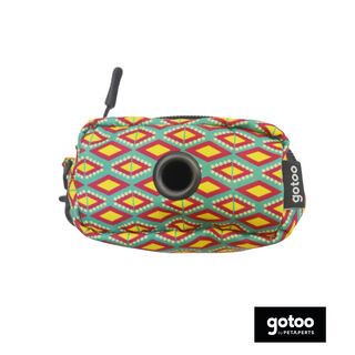 Gotoo Porta bolsas estampado geométrico para perros