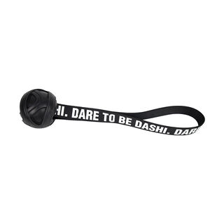 Dashi Pelota de goma negra para perros