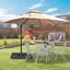 Outsunny 2 Pesos para Base de Sombrilla Rellenable de Arena 110 kg o Agua 70 kg para Base Cruzada de Parasol Sombrilla Cantilever para Jard&iacute;n Terraza Exterior 88,5x88,5x12 cm Negro, , large indicador imagen numero 2