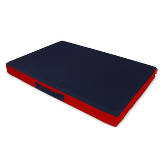 Gauty Cama Redonda Tela Impermeable rojo y azul para Perros y Gatos 