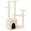 vidaXL Rascador para gatos con postes de sisal color crema 107,5 cm, , large indicador imagen numero 1