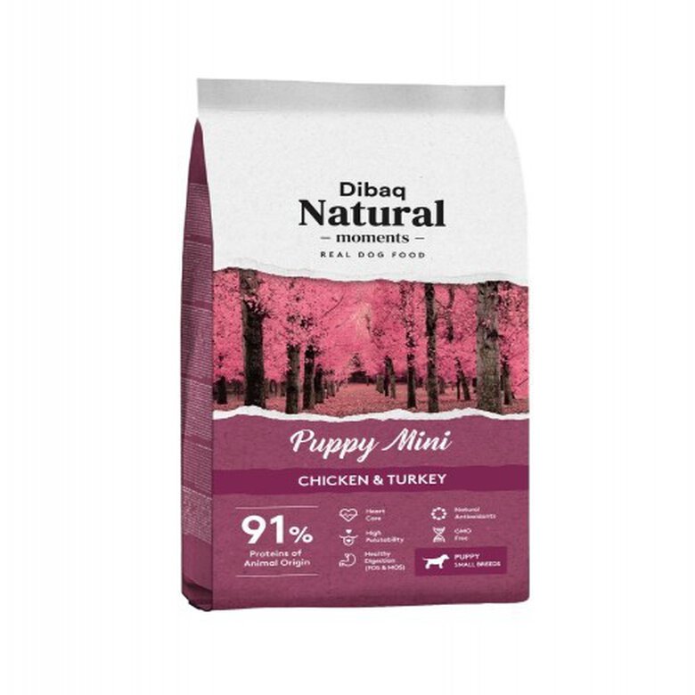 Pienso Dibaq Natural Moments Puppy Mini para perros sabor Pollo y Pavo, , large image number null