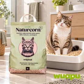 Wuapu Naturcorn arena natural de maiz para gatos