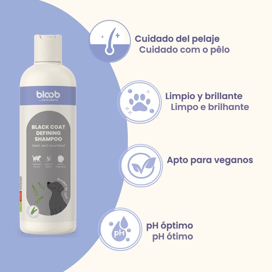 Bloob Champ&uacute; Definidor Mantos Negros Mel&oacute;n para perros, , large Imagen numero 6