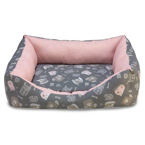 Cama para perros cuadrada clearance
