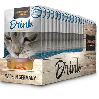 Pack 20X40 Gr - Leonardo Drink. Sopa Para Gatos - Alimento complementario para gatos adultos - Promueve la ingesta de líquidos