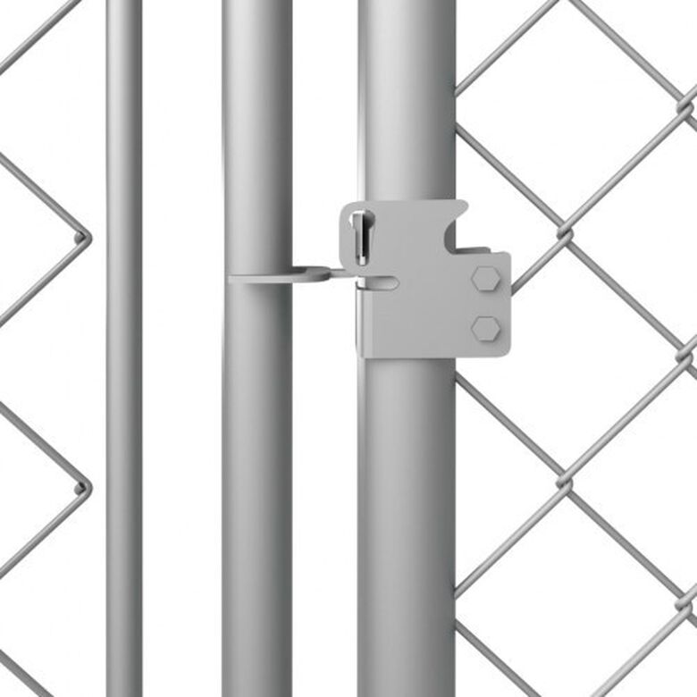 Perrera de acero galvanizado color Plateado thumbnail