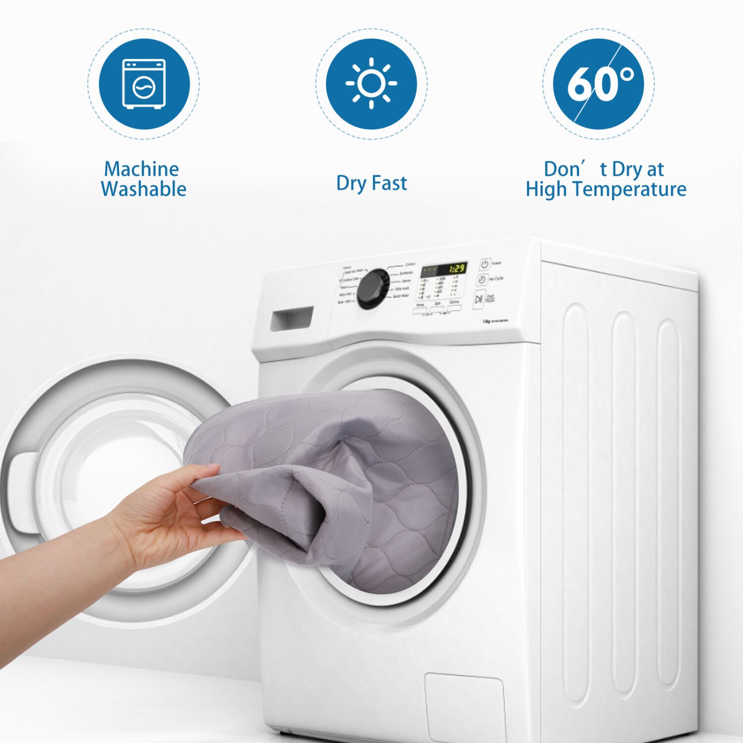 Nobleza Empapadores alfombrilla reutilizables adiestramiento para perros thumbnail