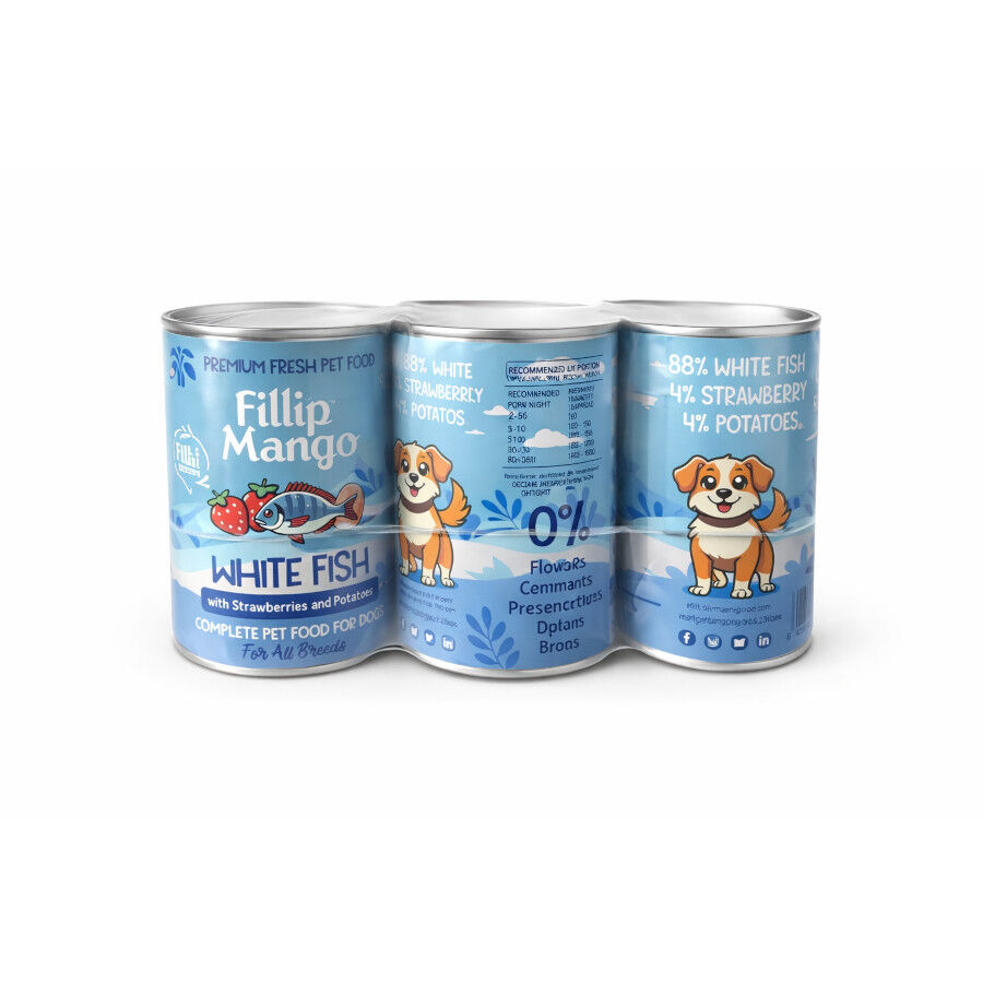 Pienso FIllip Mango para perros de pescado, fresa y patata 400gr, , large Imagen numero 1