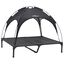 vidaXL Cama para Perros con Dosel Sofá Silla Tela Oxford y Acero Negro, , large indicador imagen numero 21