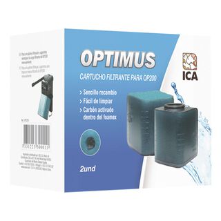 ICA Carga Foamex y Carbón para Optimus 200 para acuarios