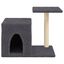 vidaXL Rascador para gatos con postes de sisal gris oscuro 50,5 cm, , large indicador imagen numero 3
