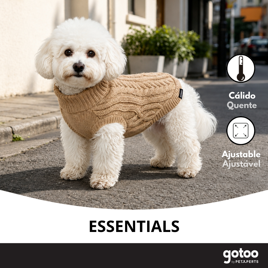 Gotoo Jersey de Punto Marr&oacute;n para perros, , large Imagen numero 6