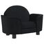 vidaXL Cama para perros de terciopelo negra 66x40x45 cm, , large indicador imagen numero 1