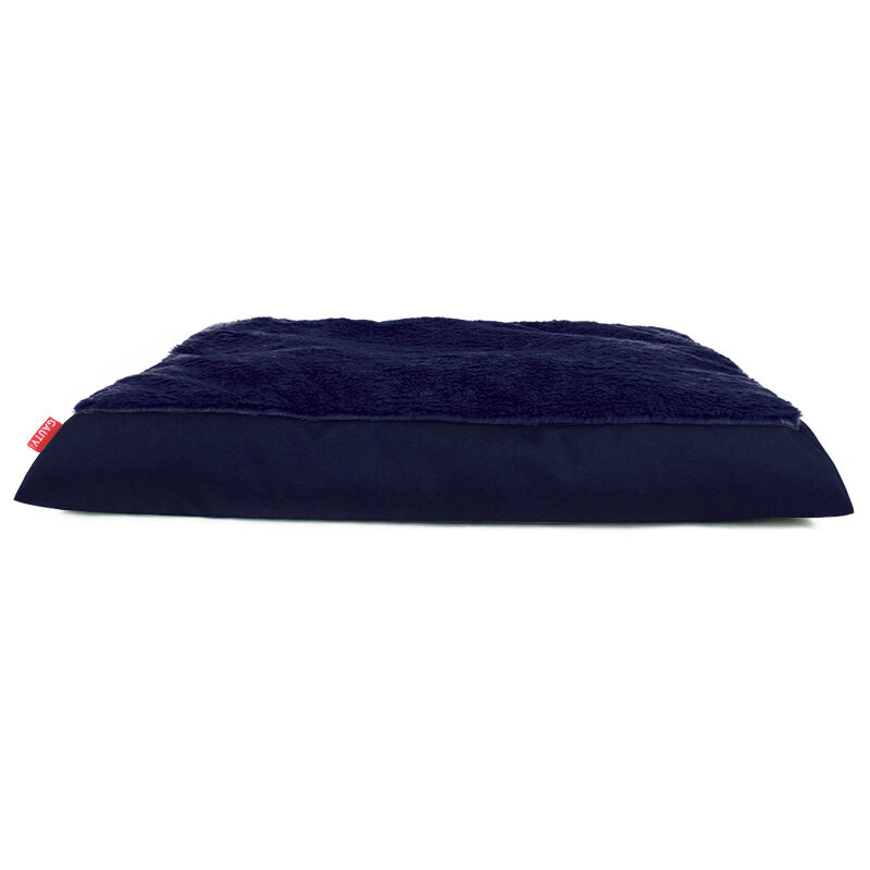 Gauty Cama Redonda para Perros y Gatos  Tela Impermeable y pelo - Azul y azul oscuro, , large Imagen numero 1