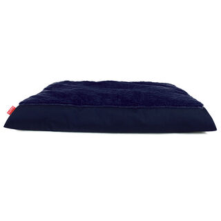 Gauty Cama Redonda Tela Impermeable y pelo azul y azul oscuro para Perros y Gatos 