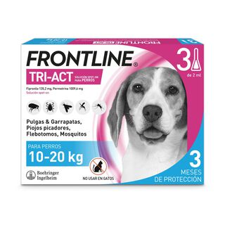 Frontline Tri-Act Pipetas Antiparasitarias para perros 10 - 20 kg