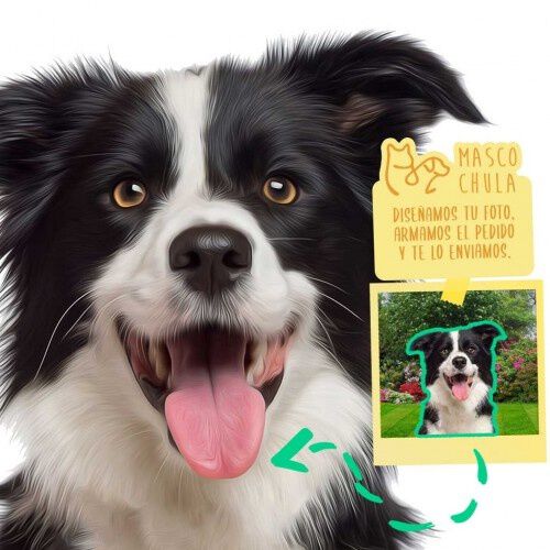 Mascochula wild retrato realista personalizado en digital con tu mascota thumbnail