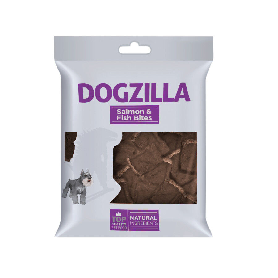 Dogzilla bocaditos de salmón con pescado para perros