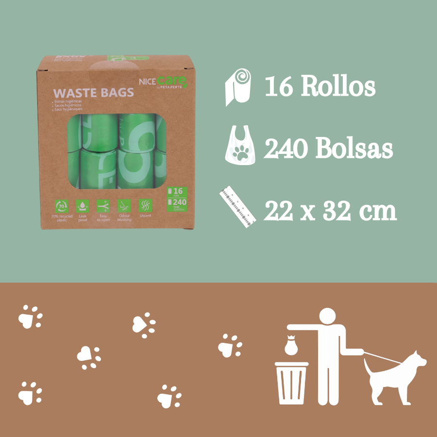 Nice Care Eco Bolsitas Rollo para perros, , large Imagen numero 3