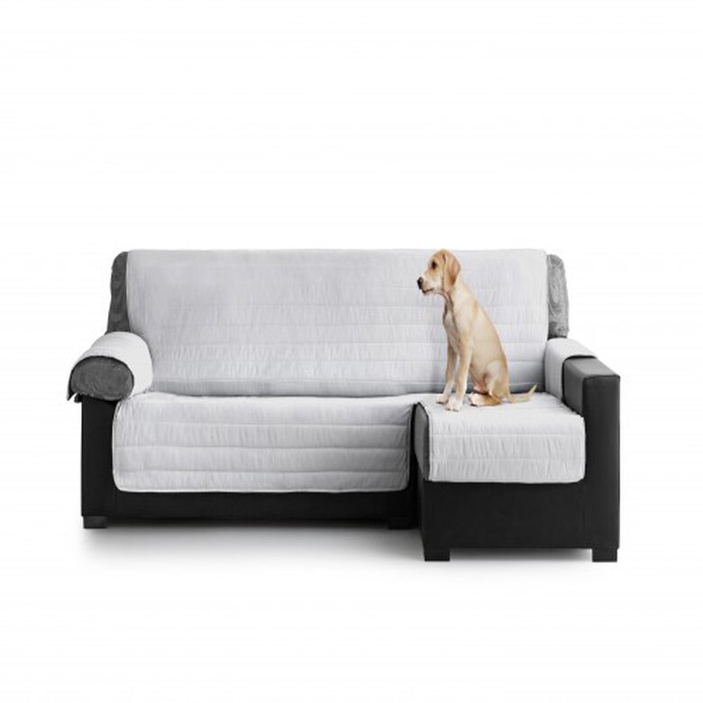 Cubre Sofa Acolchado Chaise Longue Derecho color Gris Claro, , large image number null