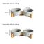 La Casa de Turrón - Comedero Doble de Cerámica para Perros con Base de Madera color gris, , large indicador imagen numero 7