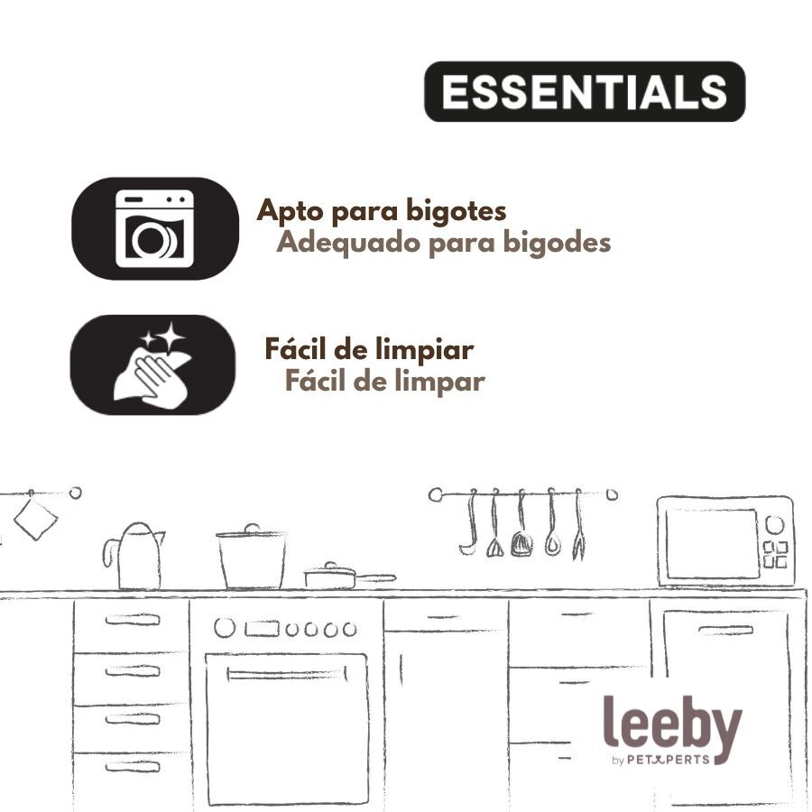 Leeby Comedero de Cer&aacute;mica Blanco para gatos, , large Imagen numero 5