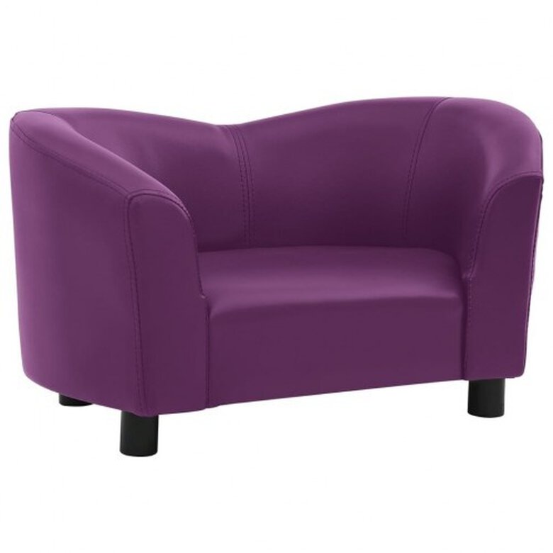 Vidaxl sofá de cuero púrpura para perros, , large image number null