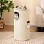 COSTWAY 70 cm Barril Rascador para Gatos de 4 Niveles, Torre Gato Rascador con Almohadilla para Rascar de Sisal, Cama Acolchada, Condominio para Gato Forma Barril, Beige, , large indicador imagen numero 2