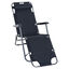 Outsunny Tumbona Reclinable y Plegable Silla de Playa Tumbona Relax Plegable con Respaldo Ajustable Reposabrazos Almohada y Reposapi&eacute;s para Jard&iacute;n Balc&oacute;n Carga 136 kg 135x60x89 cm Negro, , large indicador imagen numero 1