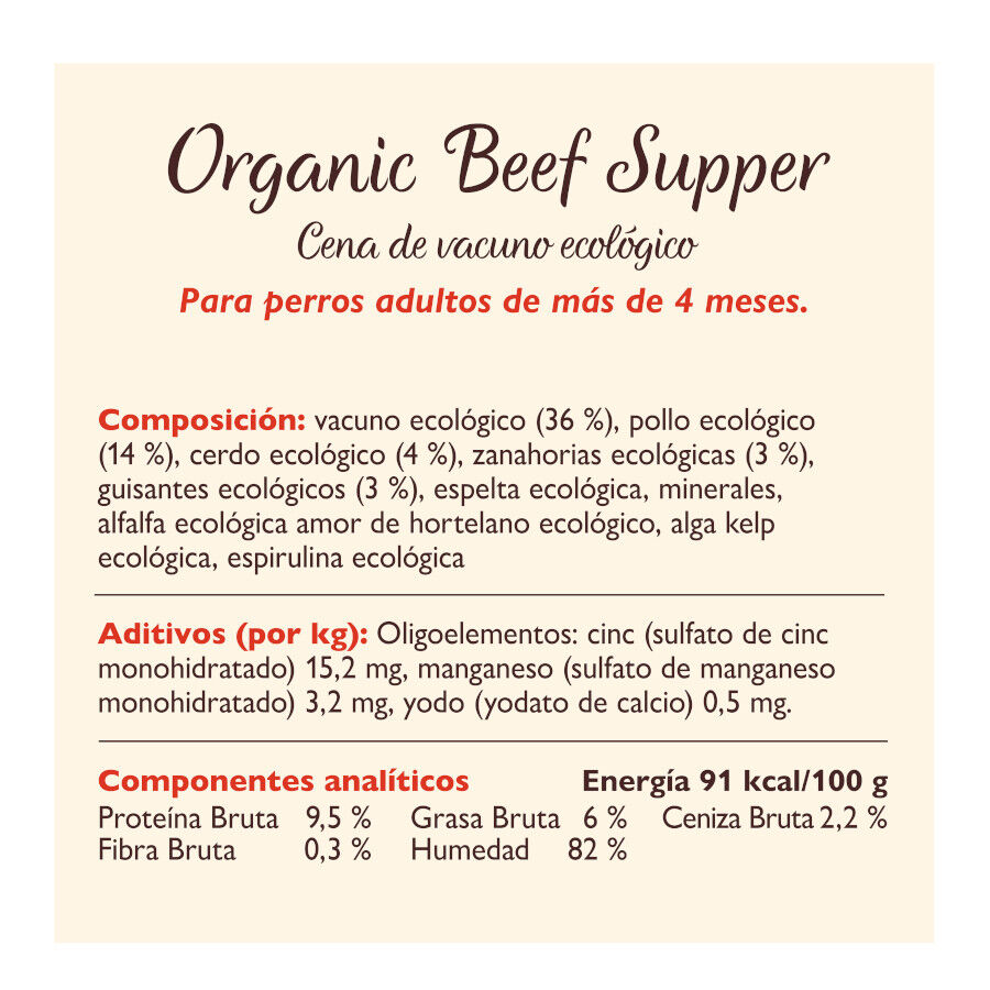 150 g Lily's Kitchen Organic Ternera Tarrina para perros, , large Imagen numero 3