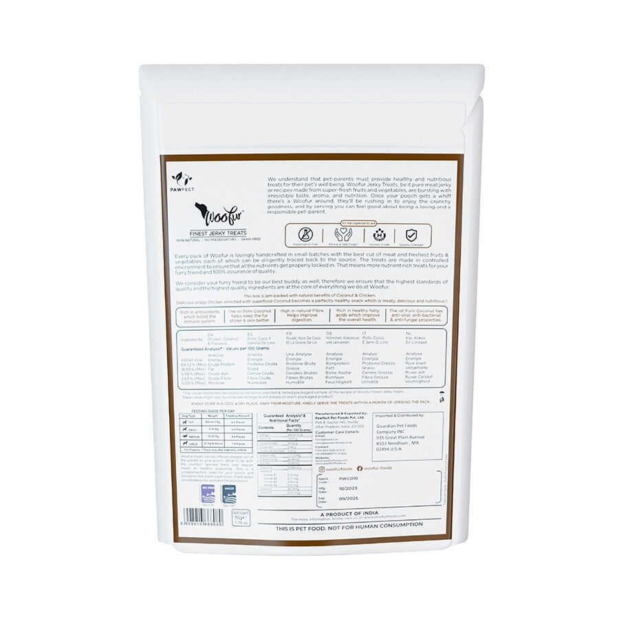 Delicias de carne seca: pollo y coco (50 g/1,76 oz), , large Imagen numero 2