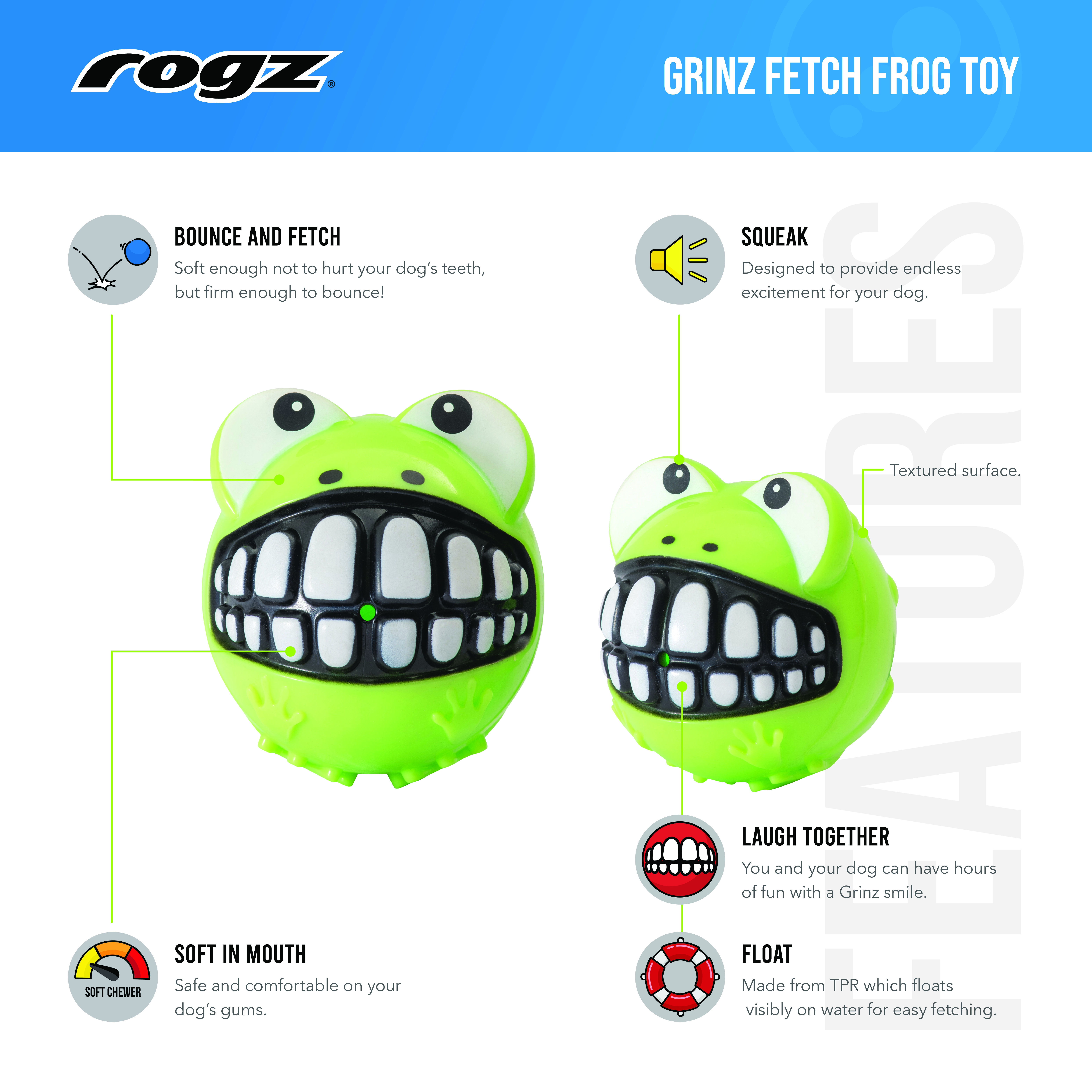 Juguete para Perro Rana ROGZ, , large Imagen numero 5
