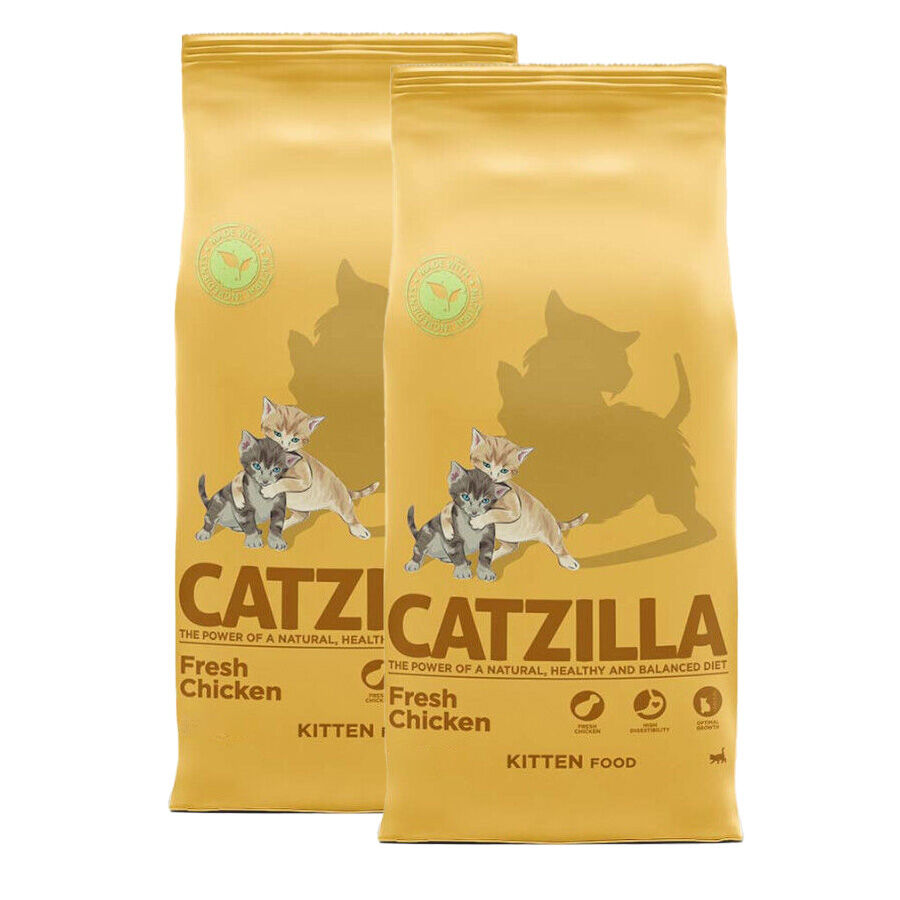 Catzilla Kitten Pollo pienso para gatos