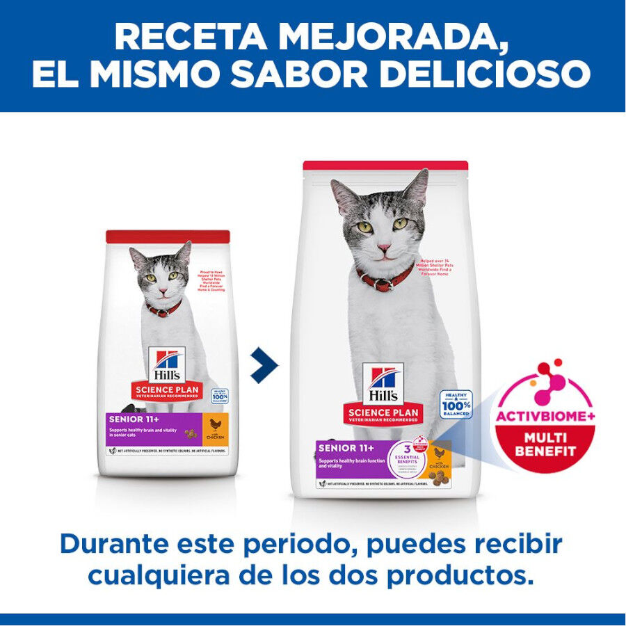 1.5 kg Hill's Science Plan Senior 11+ Pollo Pienso para gatos, , large Imagen numero 3