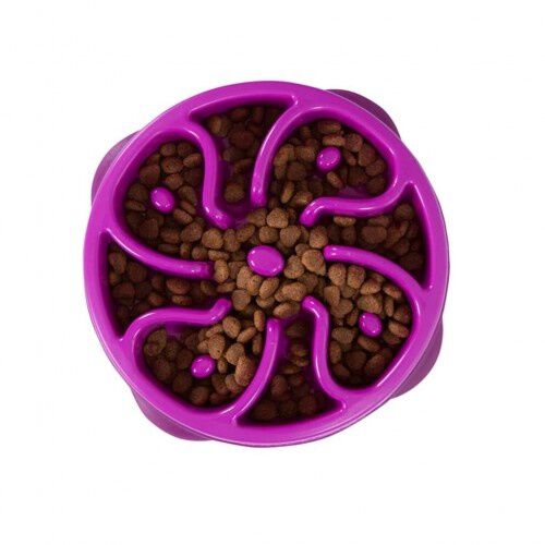 Outward Hound Slo Bowl Mini Comedero P&uacute;rpura para perros, , large Imagen numero 1