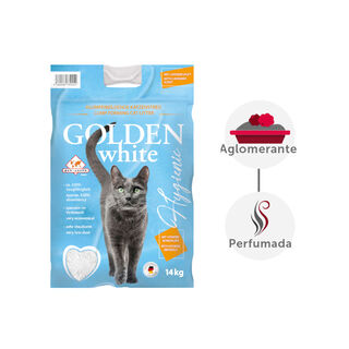 Golden White Arena Aglomerante Lavanda para gatos