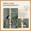 PawHut árbol rascador ajustable amarillo para gatos, , large indicador imagen numero 4