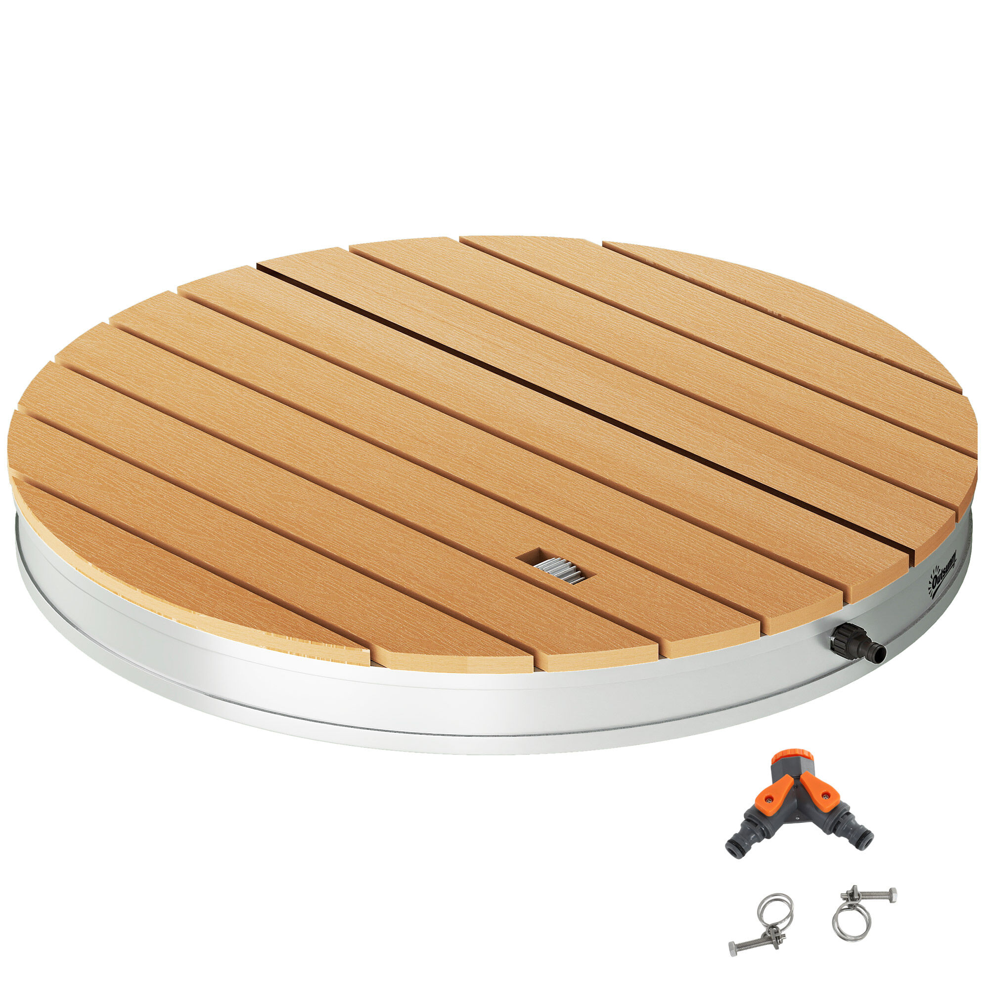 Outsunny Kit Ducha Portátil Madera Natural thumbnail