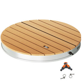 Outsunny Kit Ducha Portátil Madera Natural